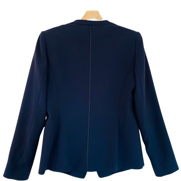 LAFAYETTE 148 NY 1 Button Blazer Navy Blue Size 6 - Picture 2 of 7
